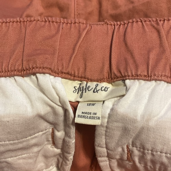 Style & Co peach 18W pants - Picture 4 of 4
